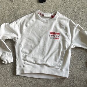 Wilson White Sweatshirt